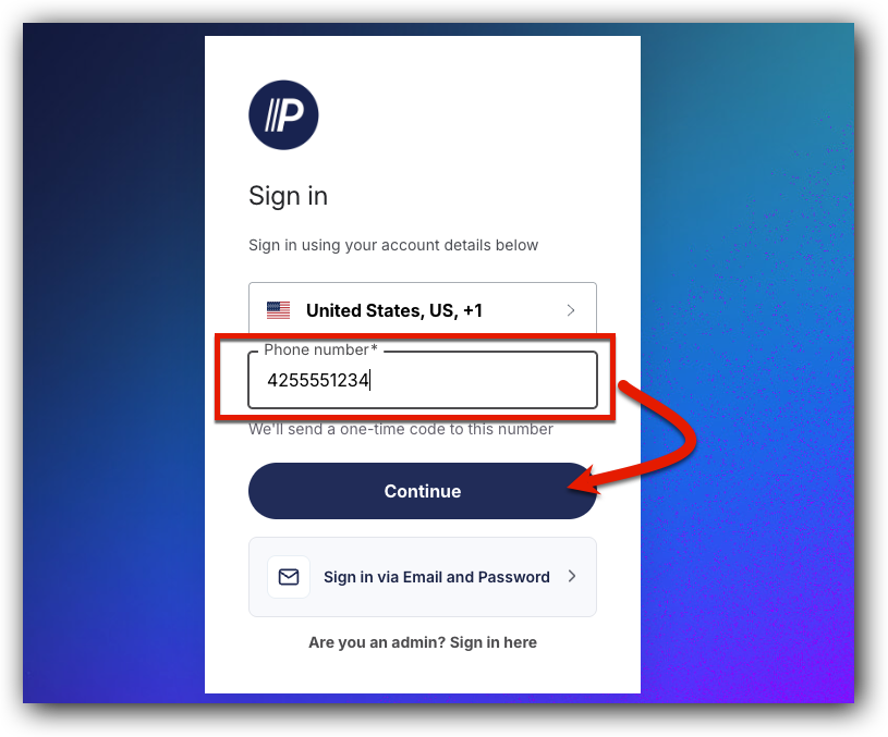 How to Log in With Your (Mobile) Phone Number
