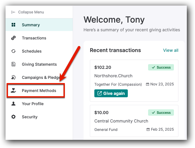 How to Add, Edit, or Delete a Payment Method